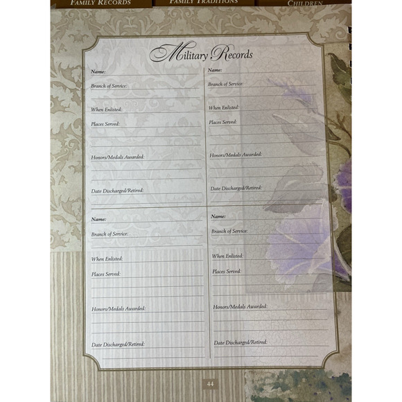 Mothers Memories Journal Keepsake Binder Pockets Acid Free Hummingbird Flowers - Picture 9 of 16